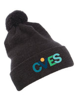 CVESFC 1501P Yupoong Cuffed Knit Beanie with Pom Pom Hat CVES