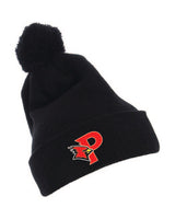 P Cards Burghy Yupoong Cuffed Knit Beanie with Pom Pom Hat PSUHKY