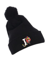 Vintage Emery Yupoong Cuffed Knit Beanie with Pom Pom Hat Cards PSUHKY