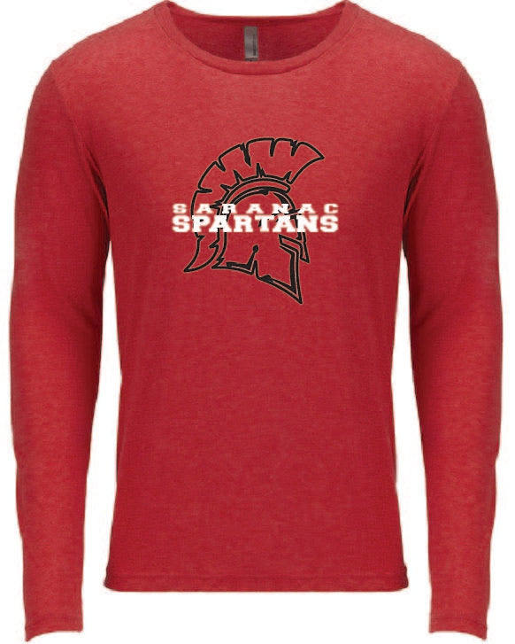 Next Level Apparel Men's Triblend Long-Sleeve Crew 6th