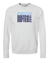 3Peat Bella + Canvas Unisex Sponge Fleece Raglan Crewneck Sweatshirt CCLM25