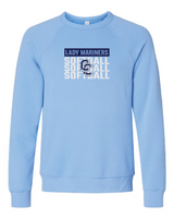 3Peat Bella + Canvas Unisex Sponge Fleece Raglan Crewneck Sweatshirt CCLM25