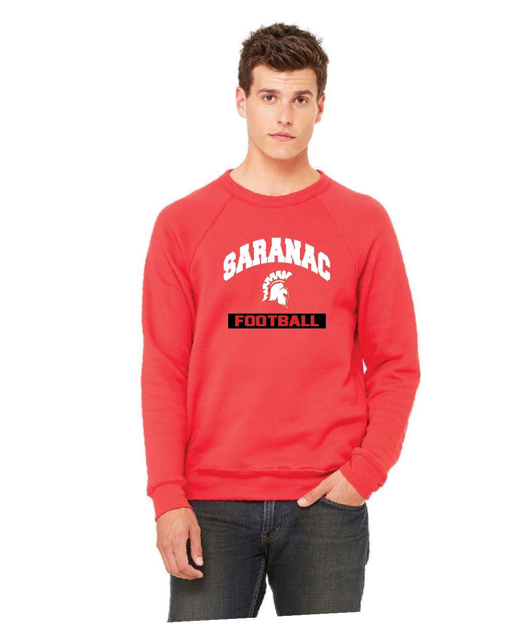 Blitz Bella + Canvas Unisex Sponge Fleece Crewneck Sweatshirt Saranac FB