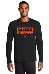 Cross Check Port & Company® Long Sleeve Performance Blend Tee Oak