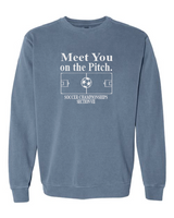 Meet You Comfort Colors Unisex Garment-Dyed Crewneck Sweatshirt VII Soccer25