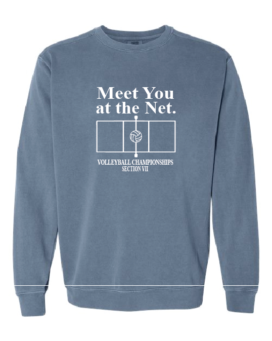 Meet You Comfort Colors Unisex Garment-Dyed Crewneck Sweatshirt VII Volleyball25