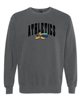 Arched Comfort Colors Unisex Garment-Dyed Crewneck Sweatshirt VII Branded