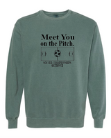 Meet You Comfort Colors Unisex Garment-Dyed Crewneck Sweatshirt VII Soccer25
