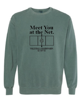 Meet You Comfort Colors Unisex Garment-Dyed Crewneck Sweatshirt VII Volleyball25