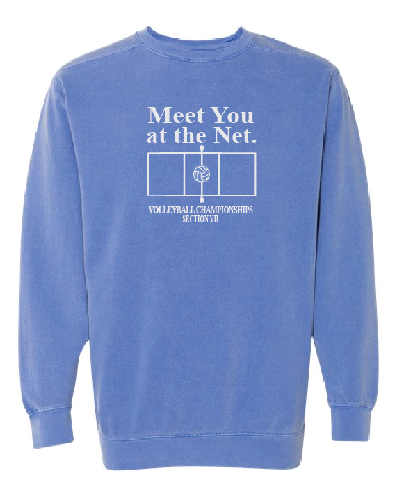 Meet You Comfort Colors Unisex Garment-Dyed Crewneck Sweatshirt VII Volleyball25