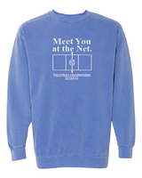 Meet You Comfort Colors Unisex Garment-Dyed Crewneck Sweatshirt VII Volleyball25