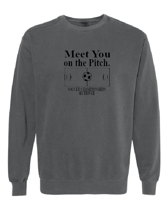 Meet You Comfort Colors Unisex Garment-Dyed Crewneck Sweatshirt VII Soccer25