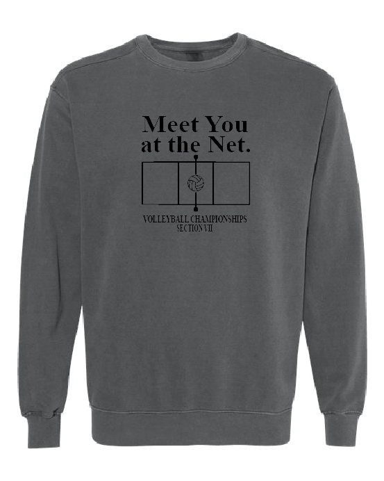 Meet You Comfort Colors Unisex Garment-Dyed Crewneck Sweatshirt VII Volleyball25