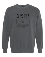 Meet You Comfort Colors Unisex Garment-Dyed Crewneck Sweatshirt VII Volleyball25