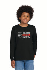 Curly Gildan® Youth Heavy Cotton™ 100% Cotton Long Sleeve T-Shirt Wills25