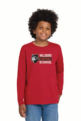 Curly Gildan® Youth Heavy Cotton™ 100% Cotton Long Sleeve T-Shirt Wills25