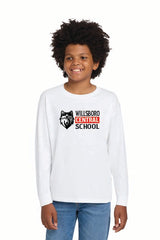Curly Gildan® Youth Heavy Cotton™ 100% Cotton Long Sleeve T-Shirt Wills25