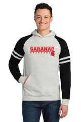 Alley Jerzees® Unisex NuBlend® Varsity Colorblock Hooded Sweater 6fund 25