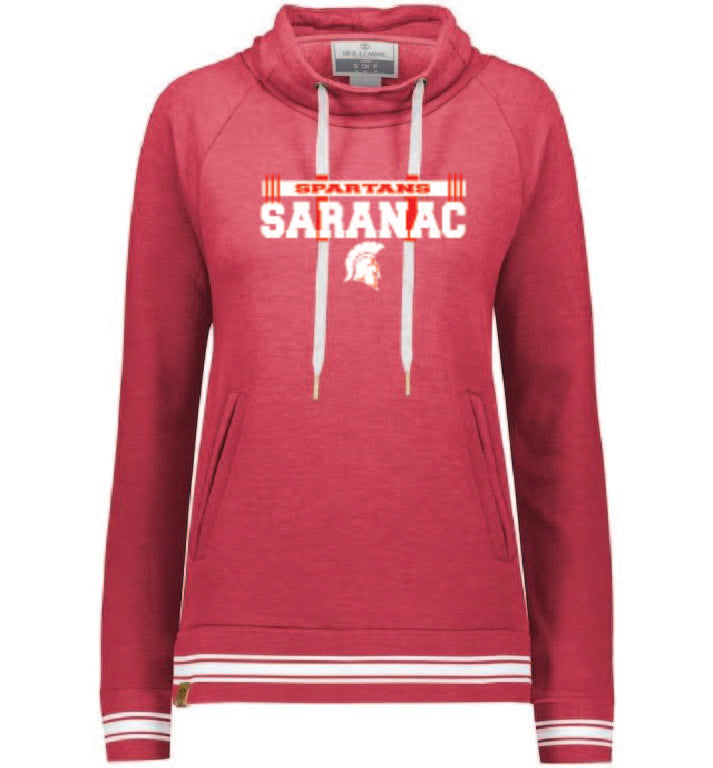 LADIES IVY LEAGUE FUNNEL NECK PULLOVER