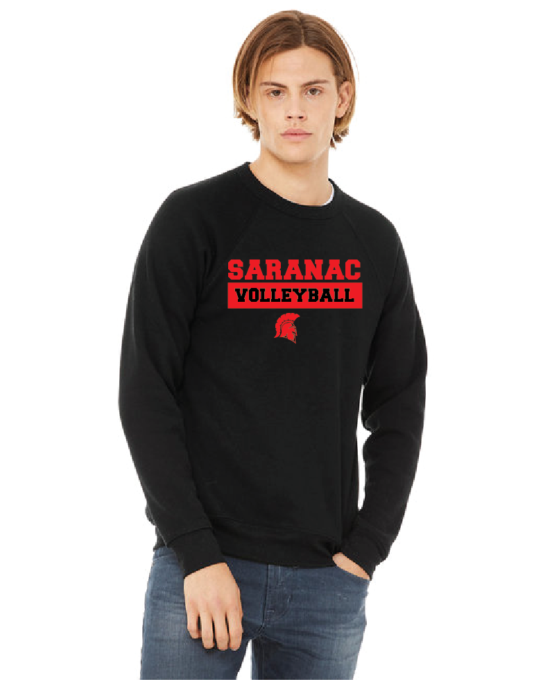 Cross Check Bella + Canvas Unisex Sponge Fleece Crewneck Sweatshirt Saranac VB