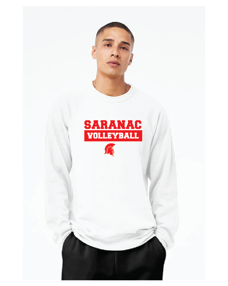 Cross Check Bella + Canvas Unisex Sponge Fleece Crewneck Sweatshirt Saranac VB