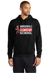 Curly Nike Club Fleece Sleeve Swoosh Pullover Hoodie MELS25