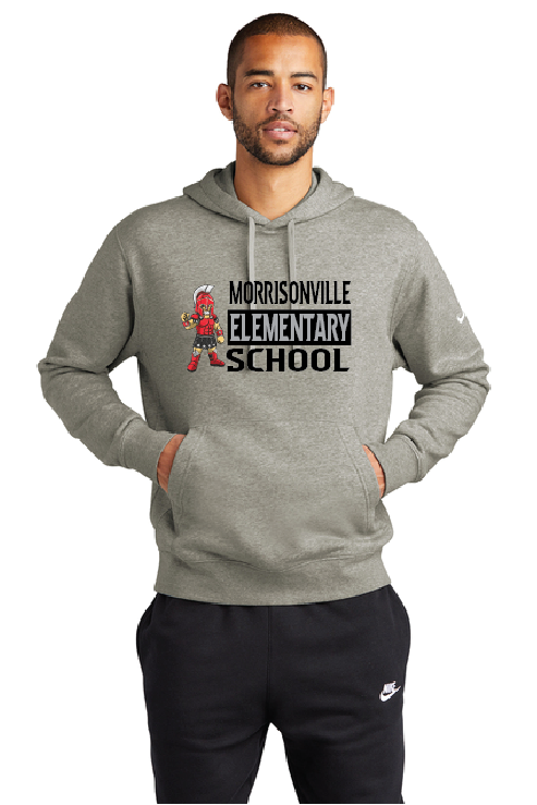 Curly Nike Club Fleece Sleeve Swoosh Pullover Hoodie MELS25