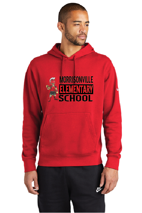 Curly Nike Club Fleece Sleeve Swoosh Pullover Hoodie MELS25