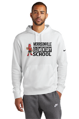 Curly Nike Club Fleece Sleeve Swoosh Pullover Hoodie MELS25