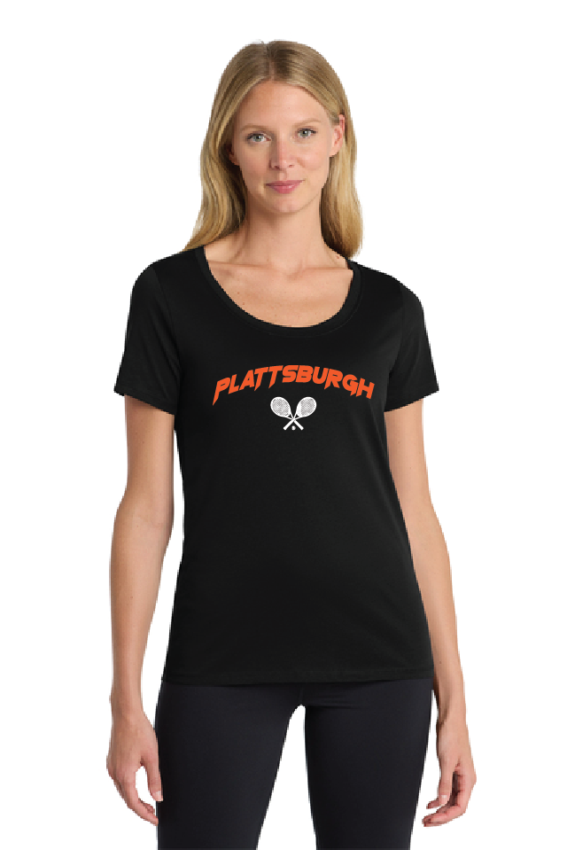 Crossed Nike Women's Dri-FIT Cotton-Poly Scoop Neck Tee TennPHS25