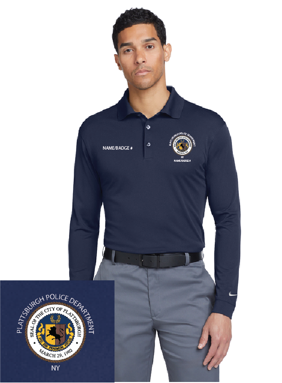 MEMBERS ONLY Nike Long Sleeve Dri-FIT Stretch Tech Polo PCPD25