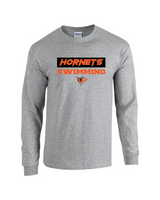 Cross Check Gildan® - Heavy Cotton™ 100% Cotton Long Sleeve T-Shirt PHS Girls Swim