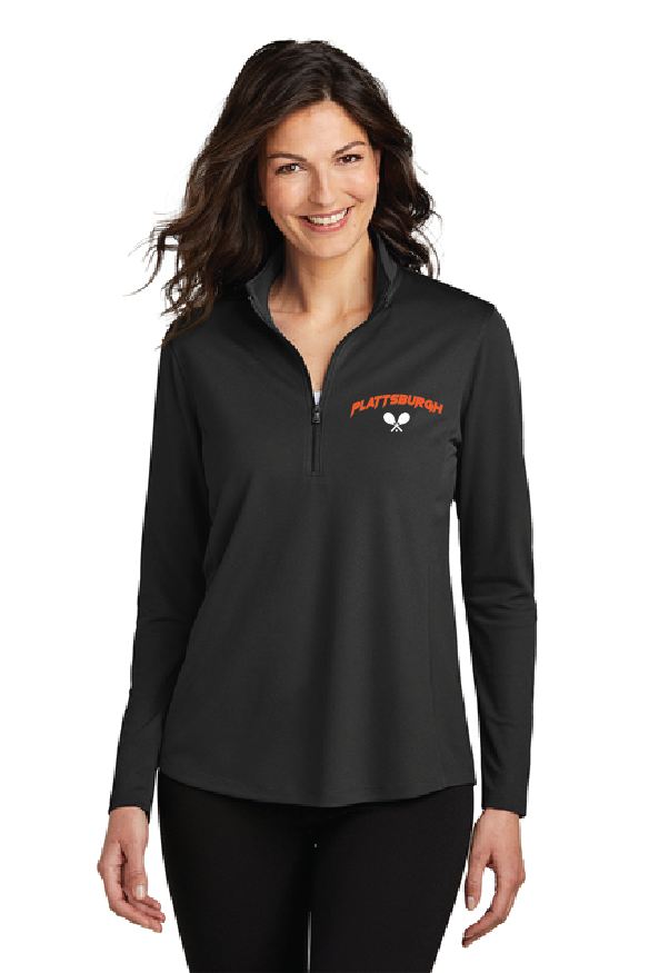 Crossed Port Authority® Women's Dry Zone® UV Micro-Mesh 1-4-Zip TennPHS25