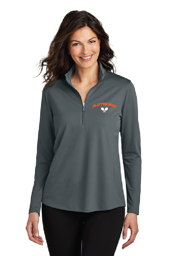 Crossed Port Authority® Women's Dry Zone® UV Micro-Mesh 1-4-Zip TennPHS25