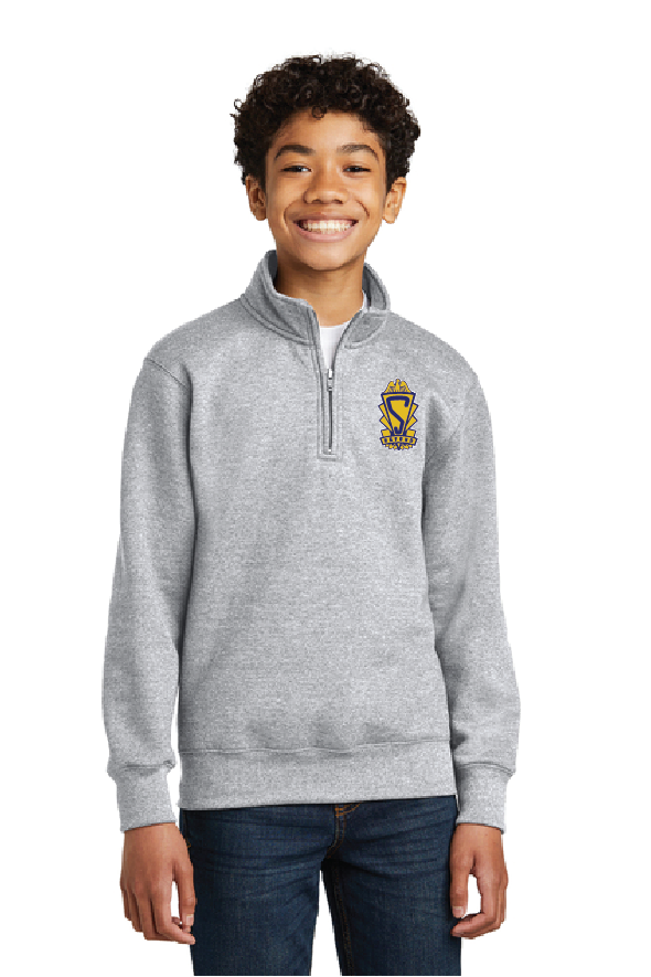 Shield Port & Co™ Youth Core Fleece 1.4-Zip Pullover Sweatshirt STRF25
