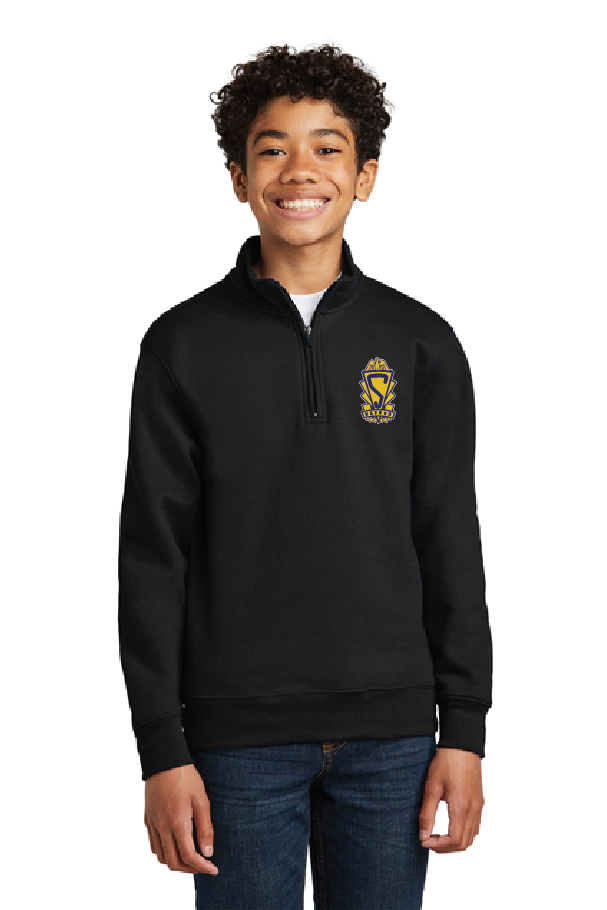 Shield Port & Co™ Youth Core Fleece 1.4-Zip Pullover Sweatshirt STRF25