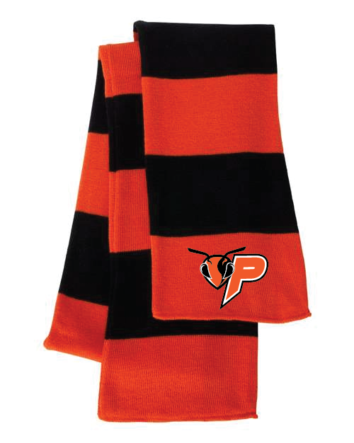 PBee Sportsman Rugby-Striped Knit Scarf PHS25