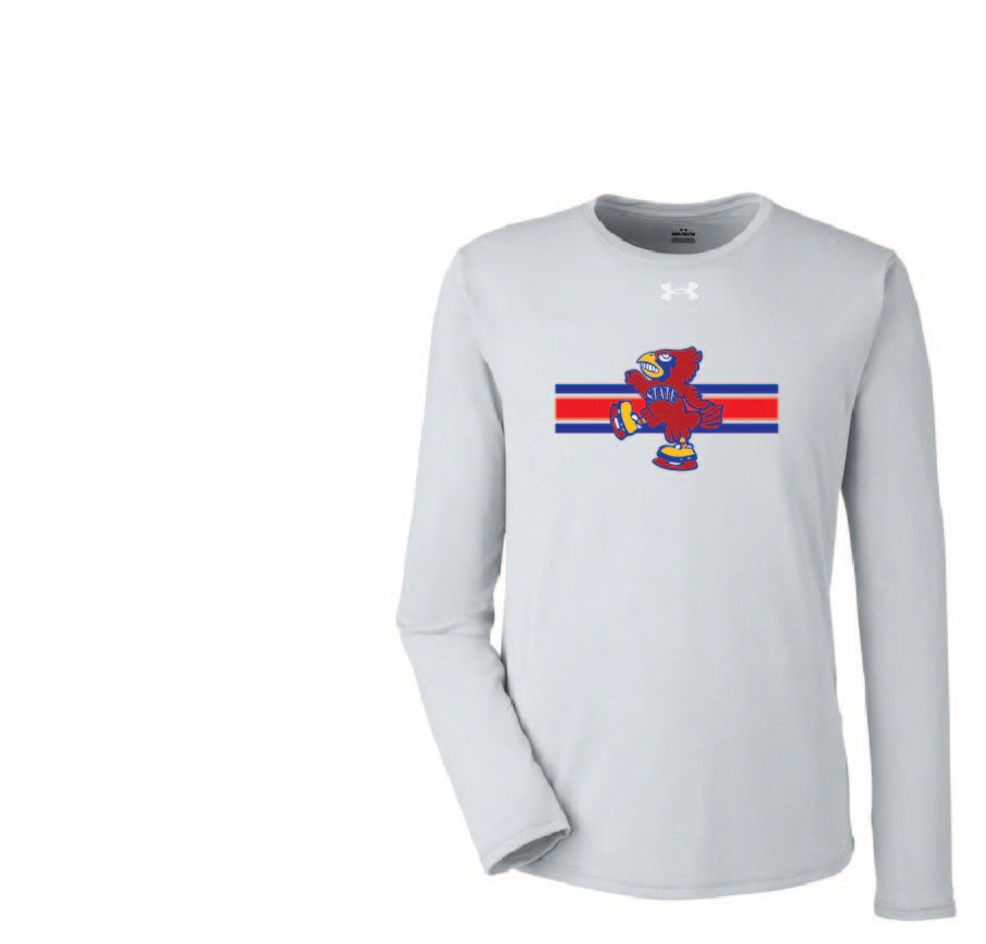 Stripes Under Armour Men's Team Tech Long-Sleeve T-Shirt Retro