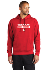 Cross Check Nike Club Fleece Sleeve Swoosh Pullover Hoodie Saranac XC