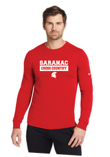 Cross Check Nike Dri-FIT Cotton/Poly Long Sleeve Tee Saranac XC
