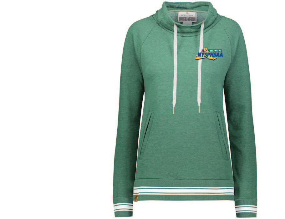 LADIES IVY LEAGUE FUNNEL NECK PULLOVER VII Promo