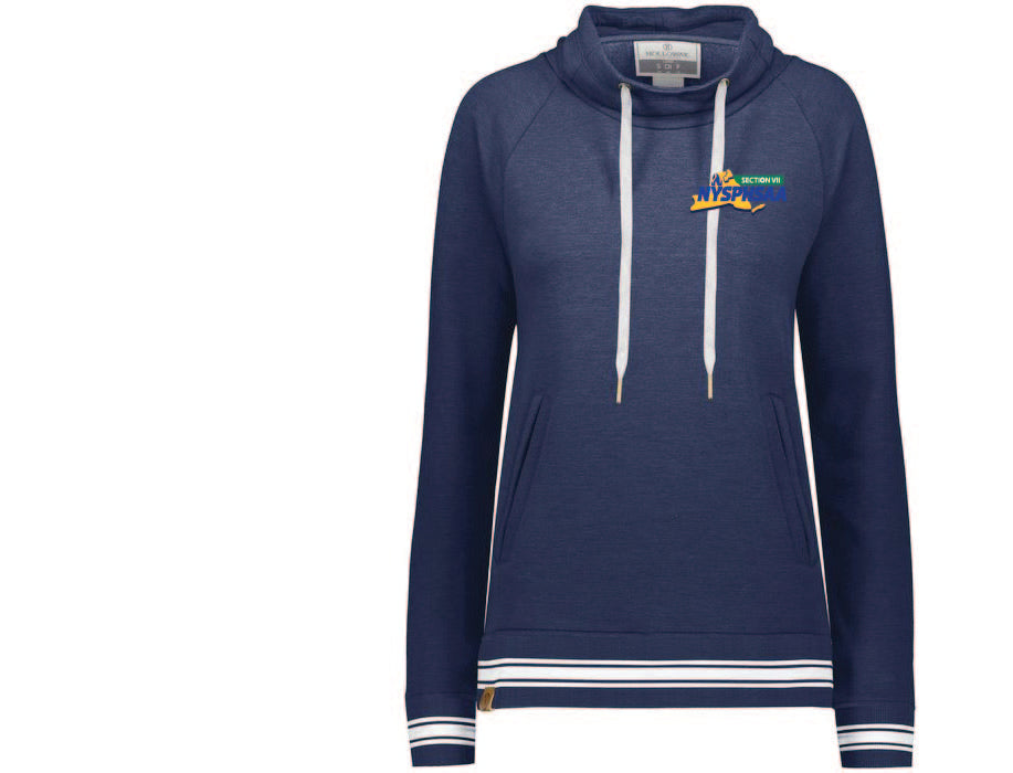 LADIES IVY LEAGUE FUNNEL NECK PULLOVER VII Promo