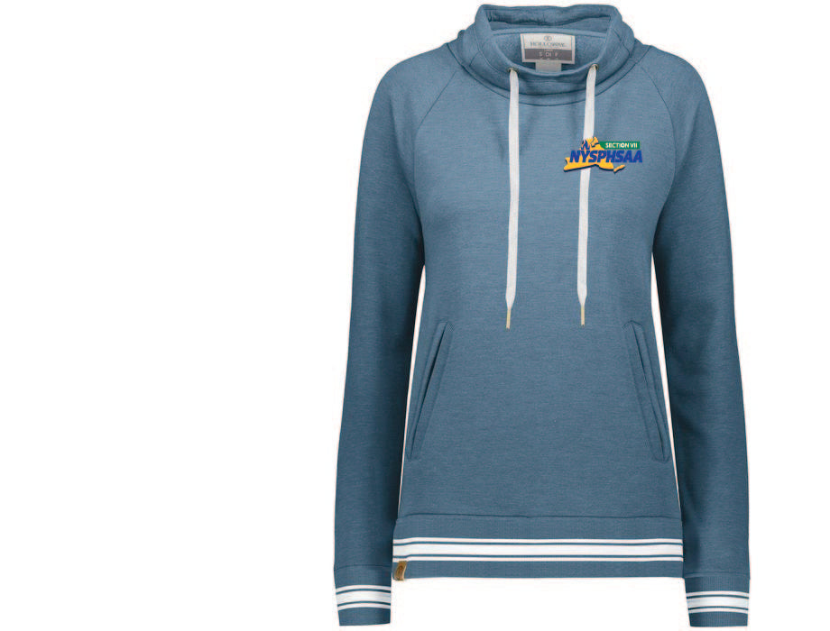 LADIES IVY LEAGUE FUNNEL NECK PULLOVER VII Promo