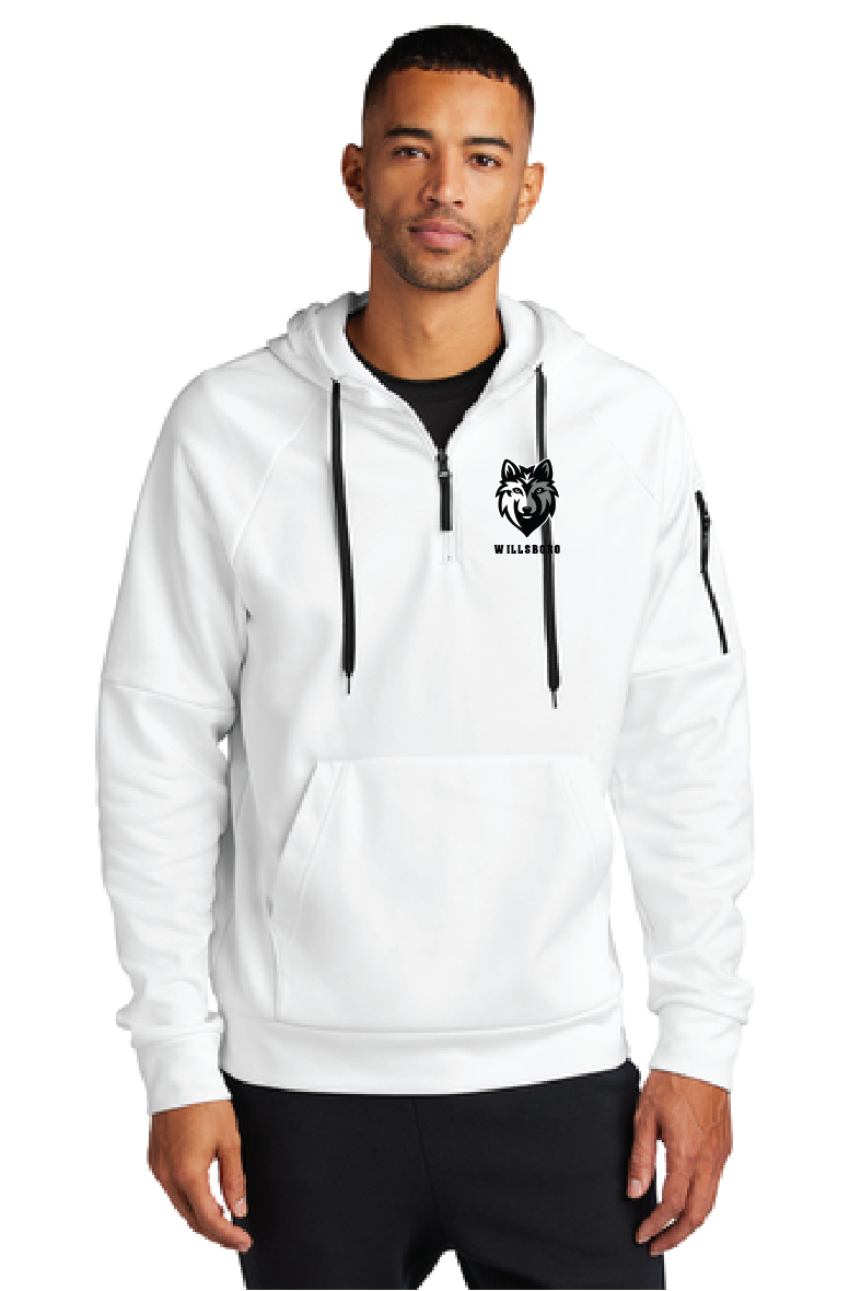 Mascot Nike Therma-FIT Pocket 1/4-Zip Fleece Hoodie WillsCSD