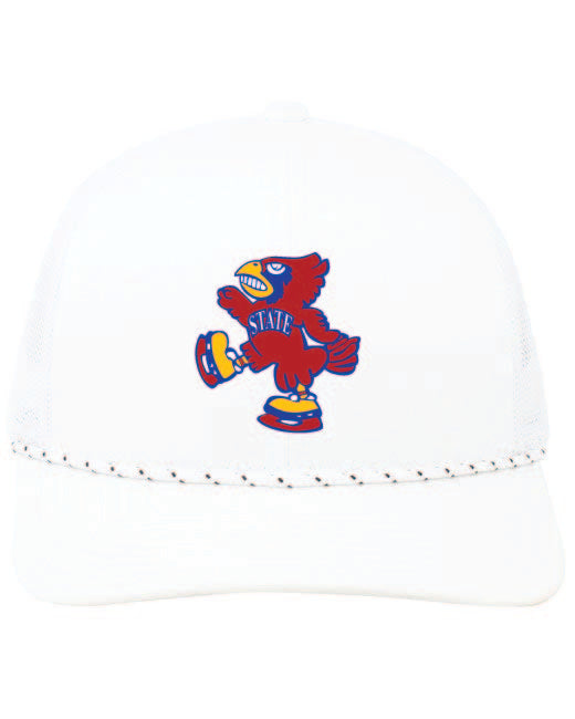 Cardinals Retro Pacific Headwear Trucker Snapback Braid Cap – Off