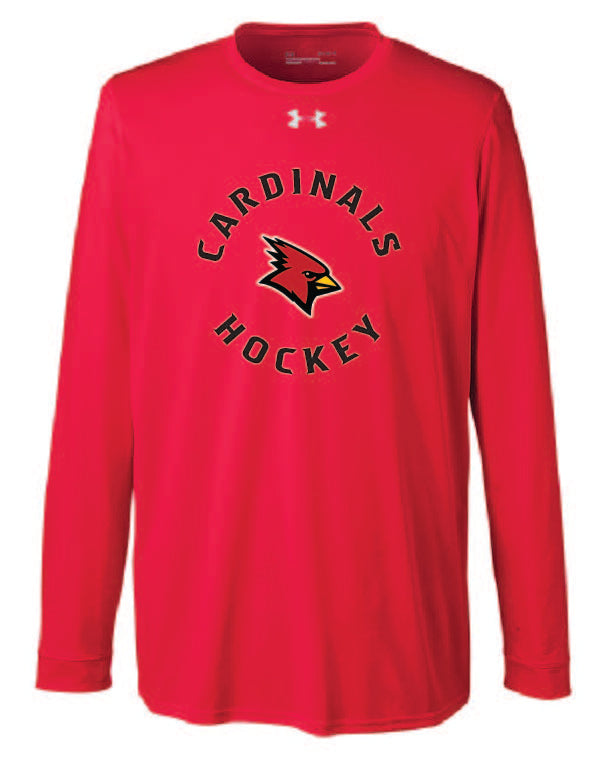 Cardinals Circle Under Armour Men's Long-Sleeve Locker Tee 2.0
