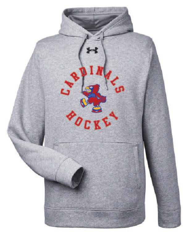 Cardinals Retro Circle Under Armour Men's Hustle Pullover Hooded Sweatshirt