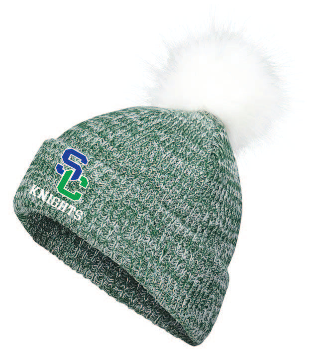 Seton Catholic Faux Fur Pom Beanie
