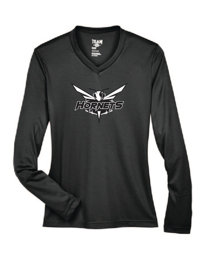 Hornets Team 365 Ladies' Zone Performance Long-Sleeve T-Shirt