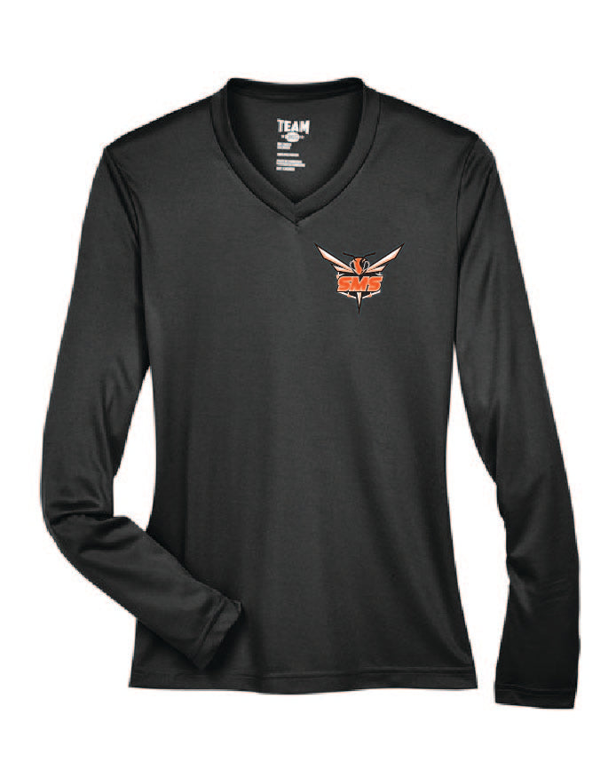 Hornets Team 365 Ladies' Zone Performance Long-Sleeve T-Shirt